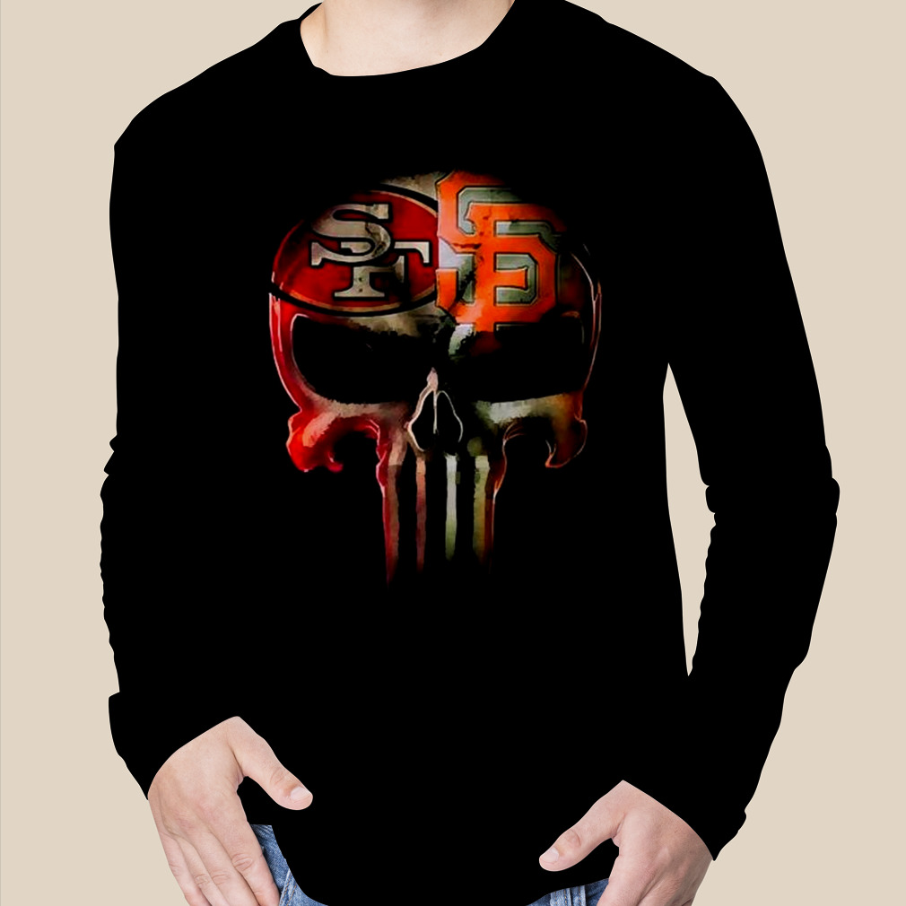 San Francisco 49ers and San Francisco Giants skull Halloween T-shirt -  Dalatshirt