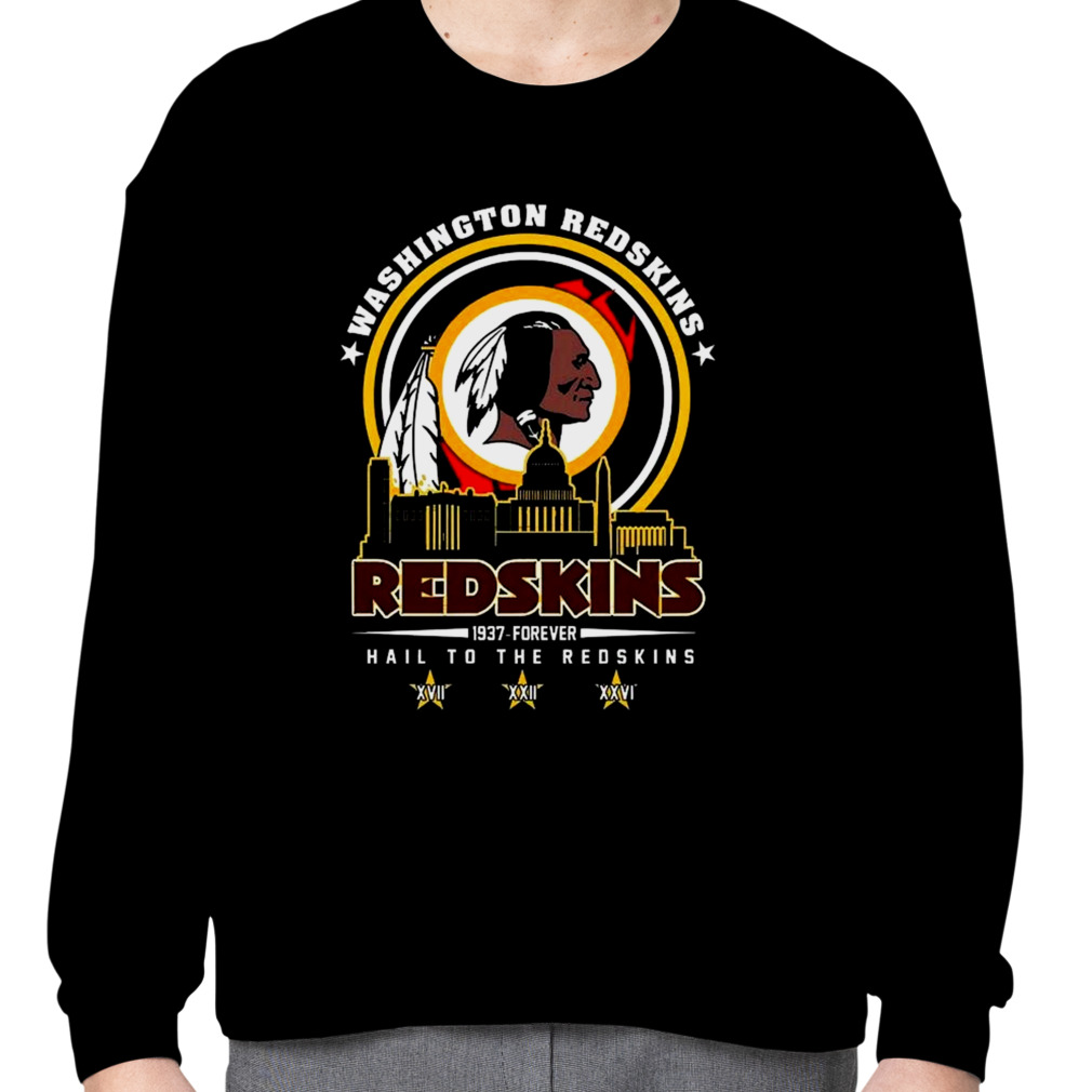 Washington Redskins Mens Grey Heather Kick Return 3 Pullover