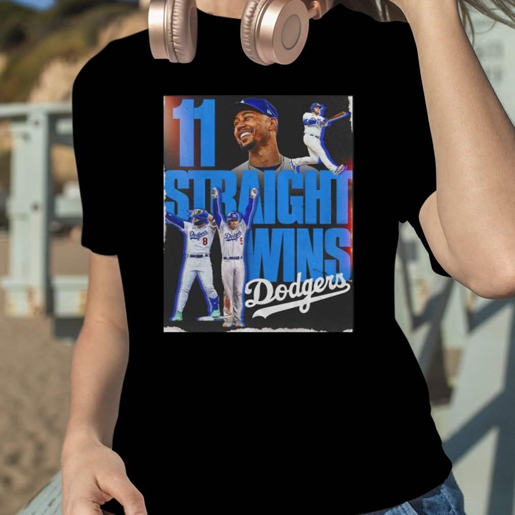 LA Dodgers 11 Straight Wins T-Shirt, hoodie, sweater and long sleeve