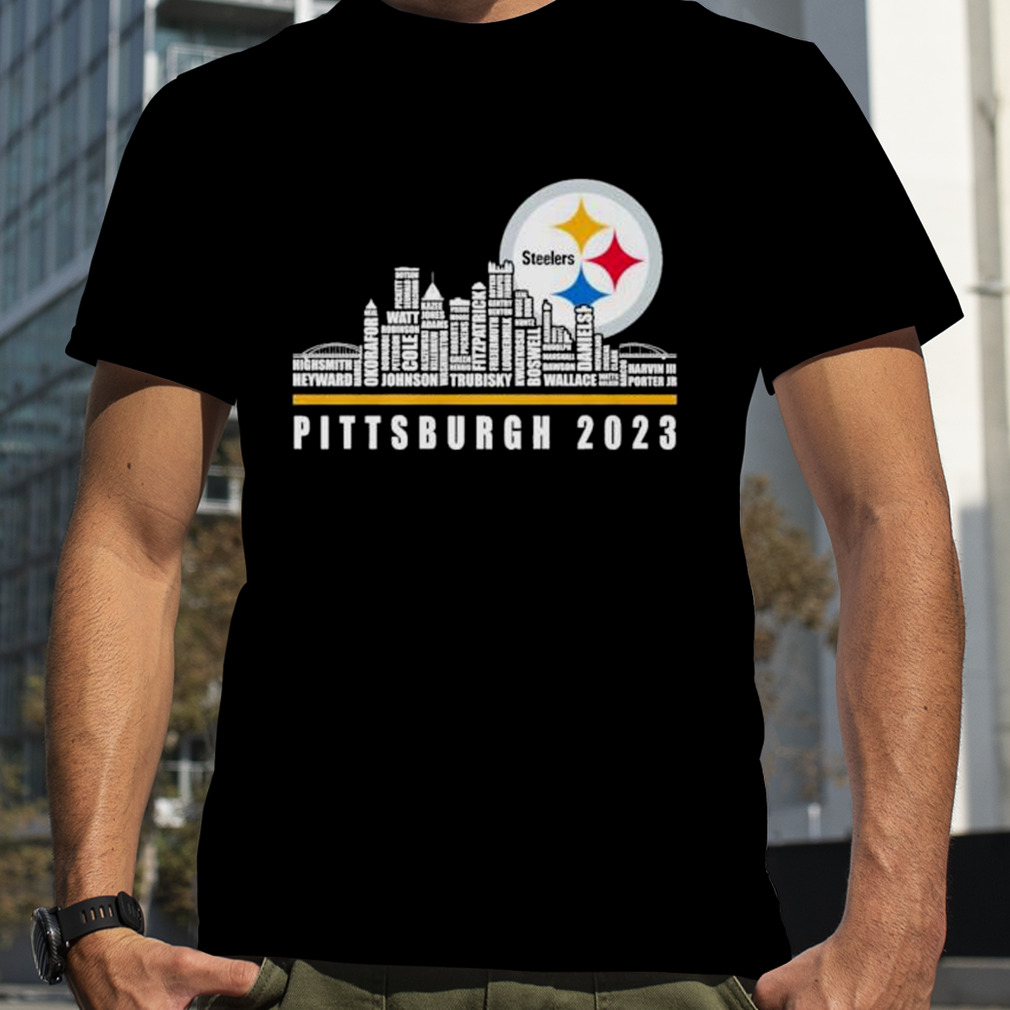 Pittsburgh Steelers Players Names City Skyline 2023 Season Shirt - Limotees