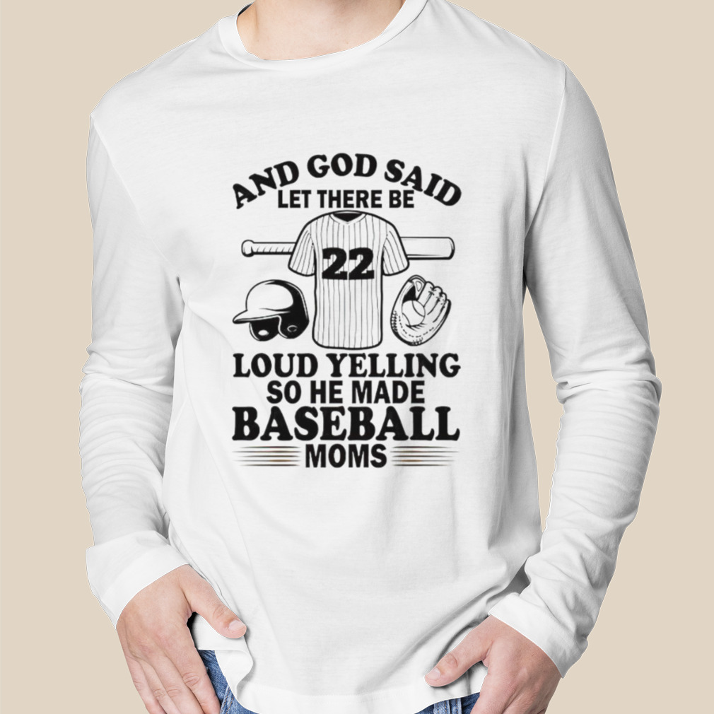 So God Made A Baseball Mom Tee