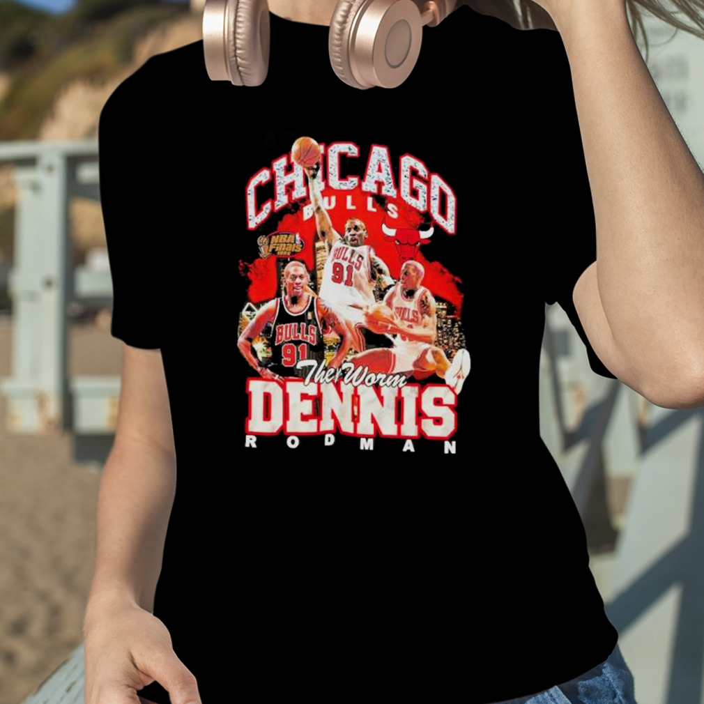 Dennis Rodman Chicago Bulls Mitchell & Ness Hardwood Classics Bling Concert  Player Shirt