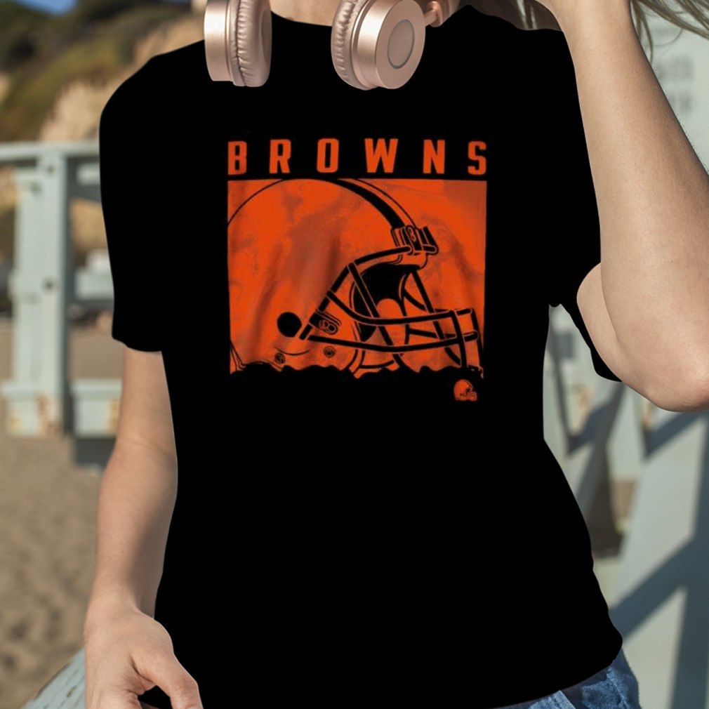 Cleveland Browns Youth Liquid Camo Logo T-Shirt - Brown