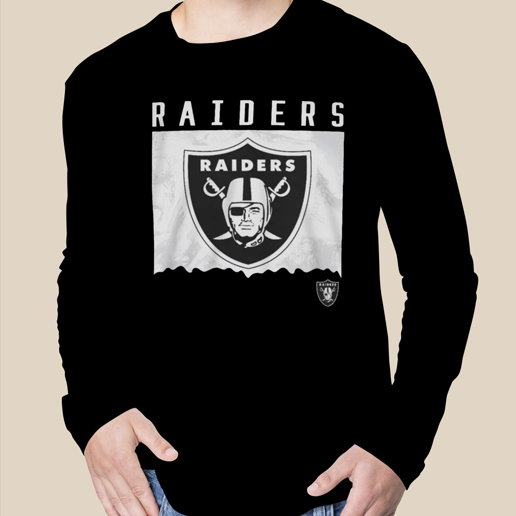 Nfl Team Apparel Youth Las Vegas Raiders Liquid Camo Shirt