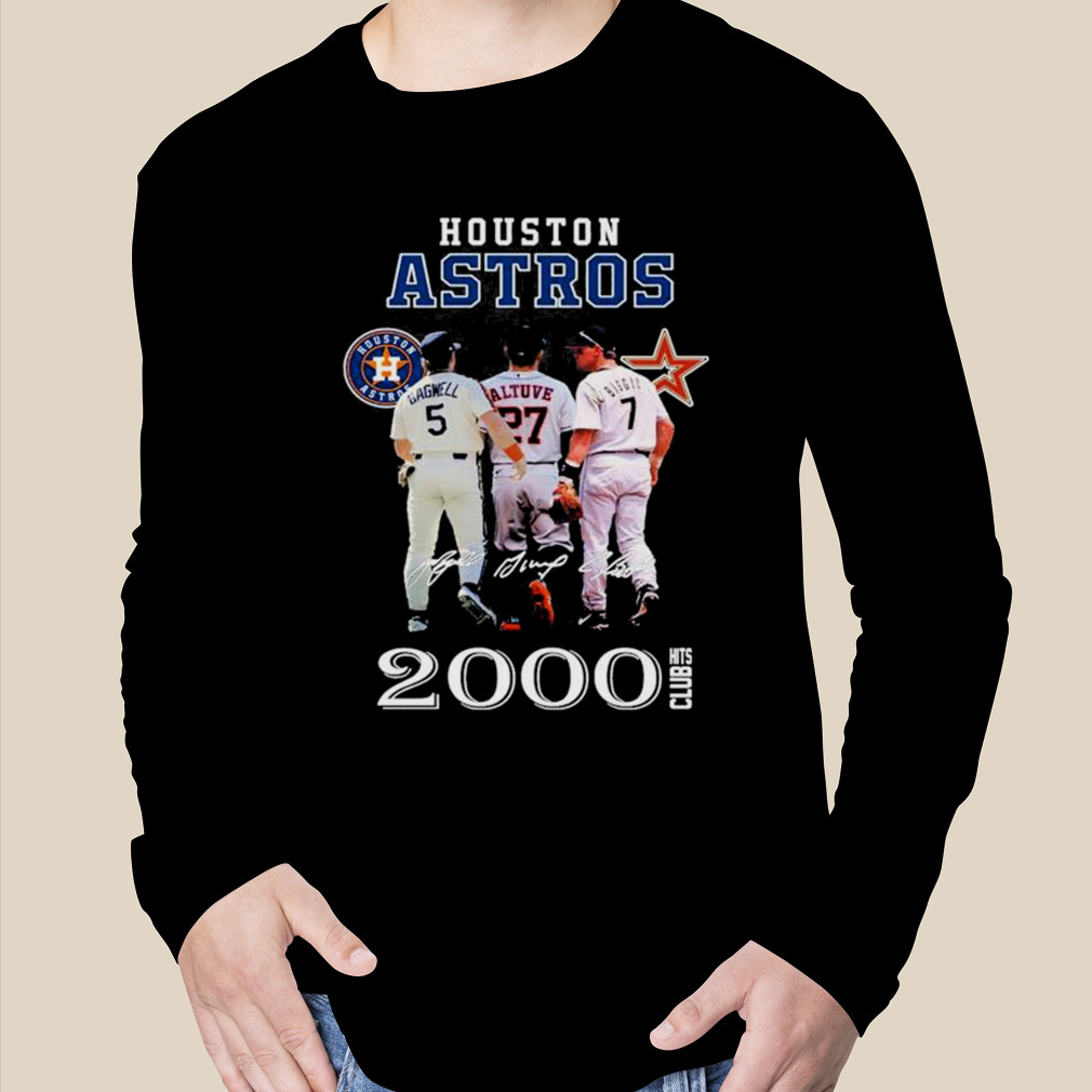 Houston Astros 2000 Hits Club Signature T-shirt - Shibtee Clothing