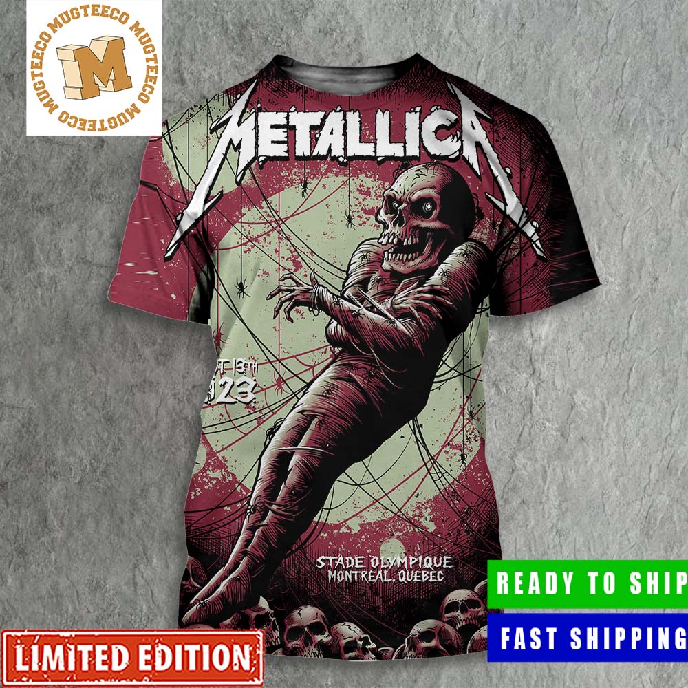 Metallica M72 World Tour North American Tour 2023 East Rutherford August  6th Poster All Over Print Shirt - Mugteeco