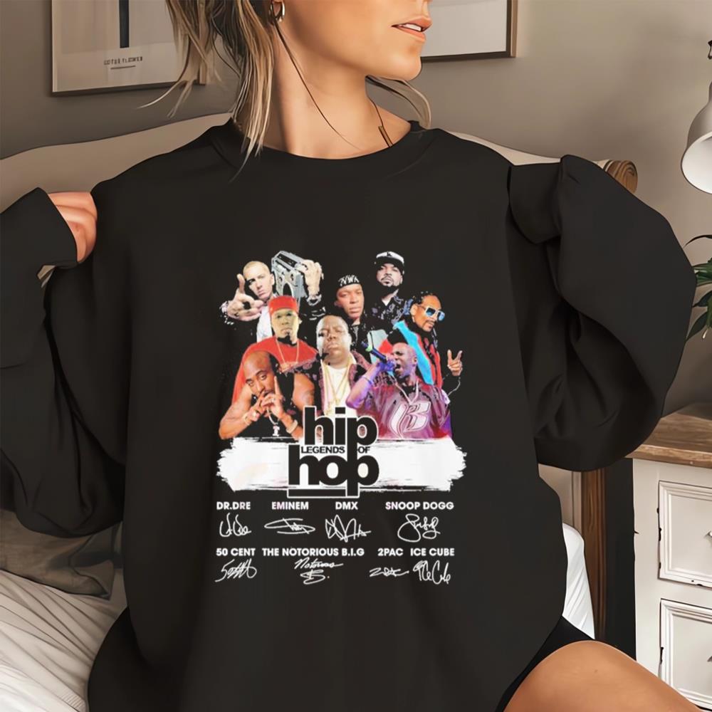 All Star Legends of Hip Hop Dr Dre Eminem Dmx Snoop Dogg signatures shirt,  hoodie, sweater, long sleeve and tank top