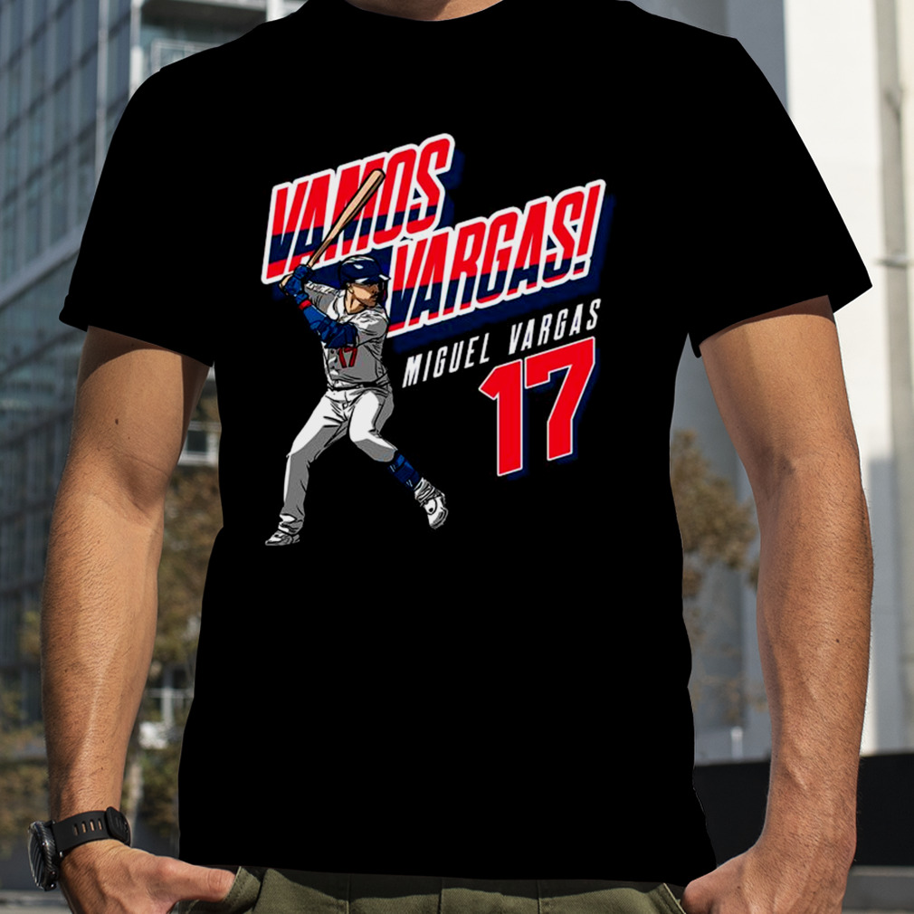 Official Vargas vamos miguel vargas #17 los angeles Dodgers T