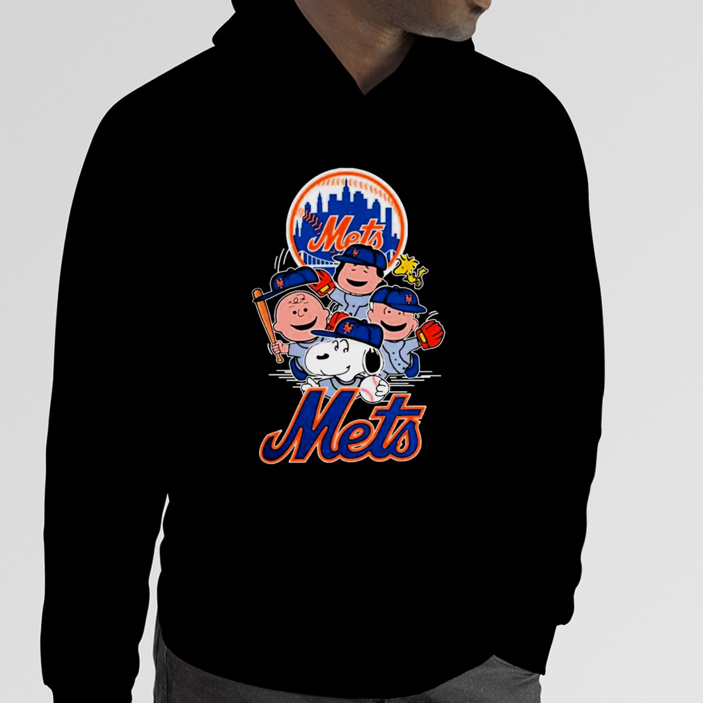 MLB New York Mets Snoopy Charlie Brown Woodstock The Peanuts Movie Baseball  T Shirt T-Shirt