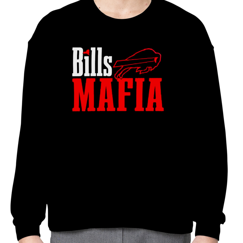 Official New era Buffalo Bills stacked Bills mafia wordmark T