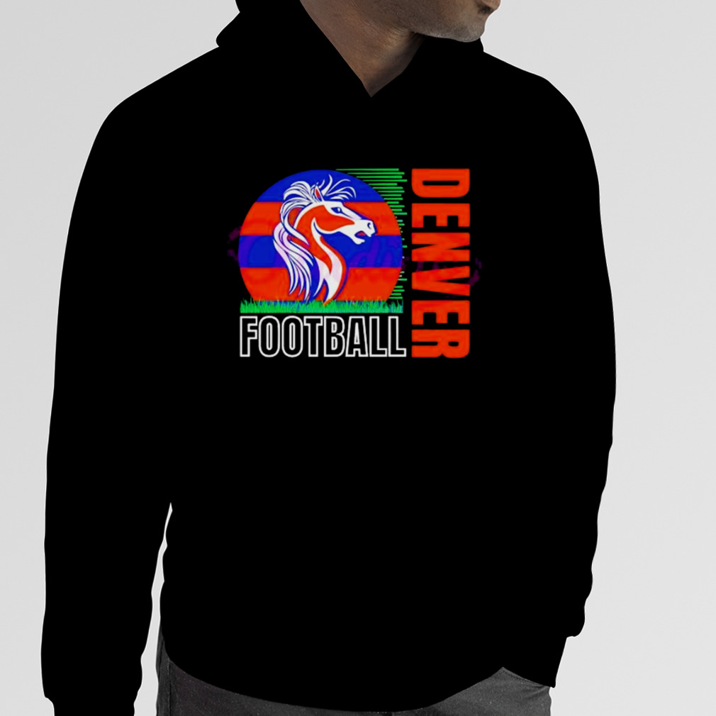 Retro Denver Football Sweatshirt Denver Football Crewneck 