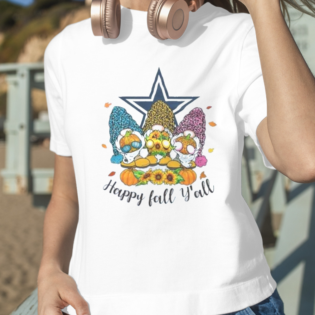 Gnomes Happy Fall Y'all Dallas Cowboys T-shirt,Sweater, Hoodie