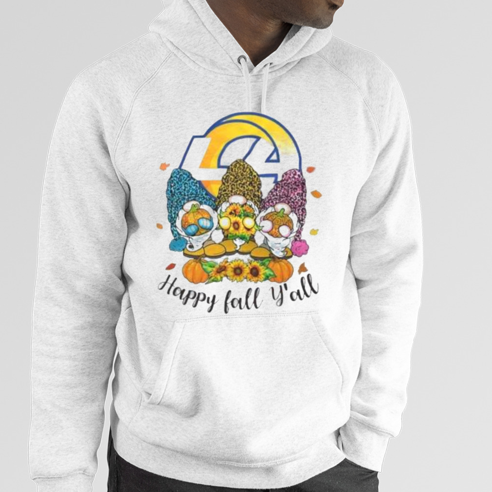 Gnomes Happy Fall Y'all Los Angeles Rams Shirt