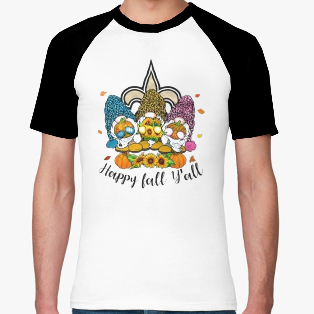 Gnomes Happy Fall Y'all New Orleans Saints Shirt, hoodie, sweater, long  sleeve and tank top