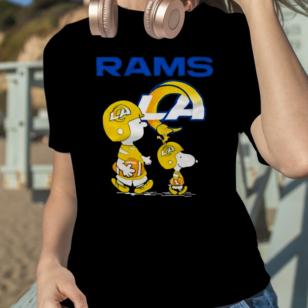 Snoopy And Woodstock Los Angeles Rams T Shirt - Trend T Shirt Store Online