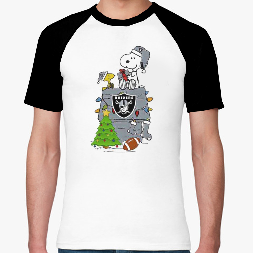 Oakland Raiders Santa Snoopy Wish You A Merry Christmas Shirt