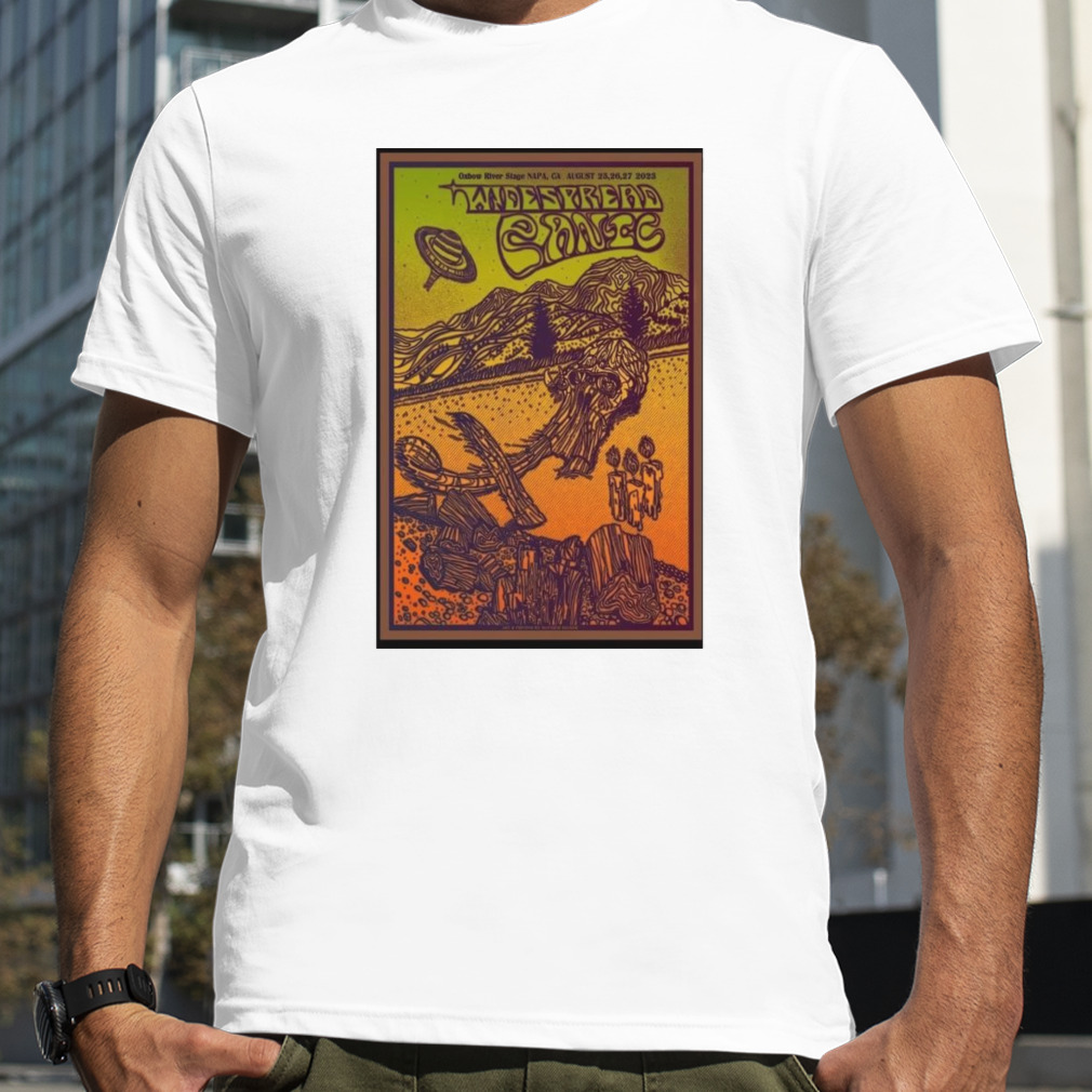 Widespread Panic California Tour 2023 art poster design T-shirt