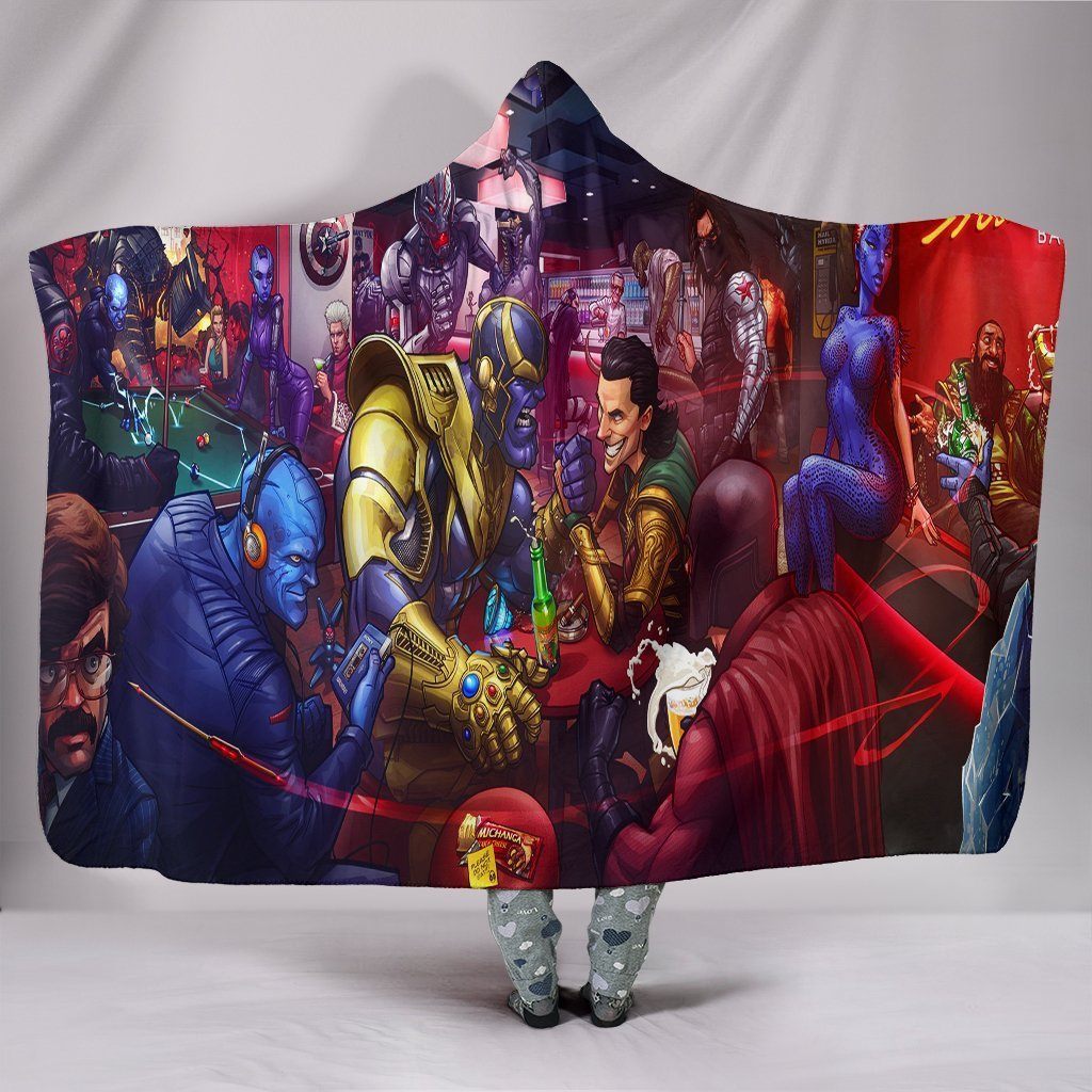 Thanos VS Loki Hooded Blanket - Fight Blanket