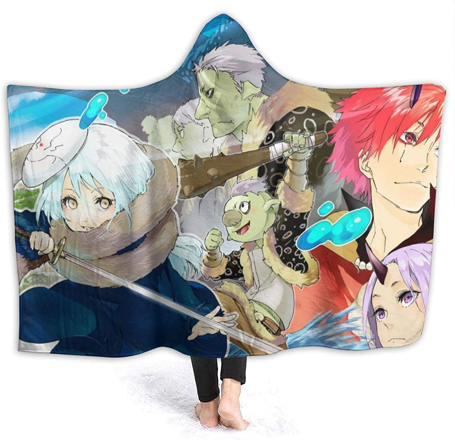 That Time I Got Reincarnated as a Slime Hooded Blanket - Flannel Hooded Cloak