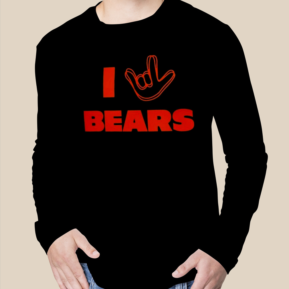 Chicago Bears The Nfl Asl Collection By Love Sign Tri Blend Shirt