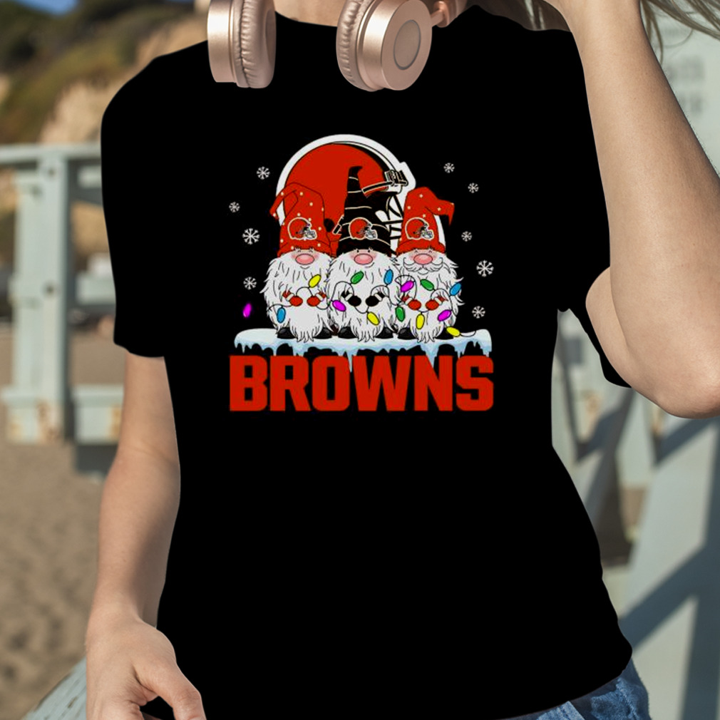 Cleveland Browns Christmas Gnomes Christmas Polo Shirt Model