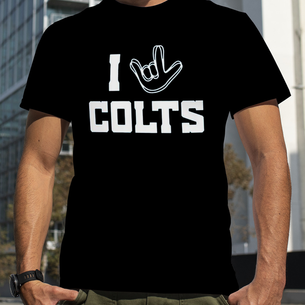 Indianapolis Colts The Nfl Asl Collection By Love Sign Tri-blend T-shirt,Sweater,  Hoodie, And Long Sleeved, Ladies, Tank Top