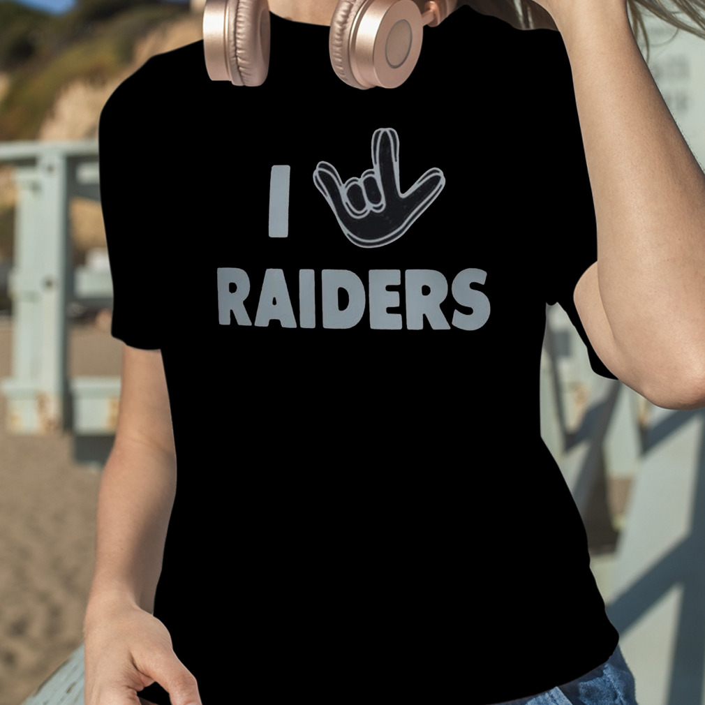 Official Las vegas raiders the NFL asl collection by love sign tri