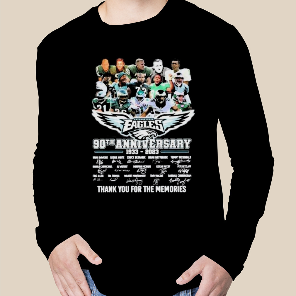 Eagles Shirt 90 Years Anniversary Legend Signatures Philadelphia