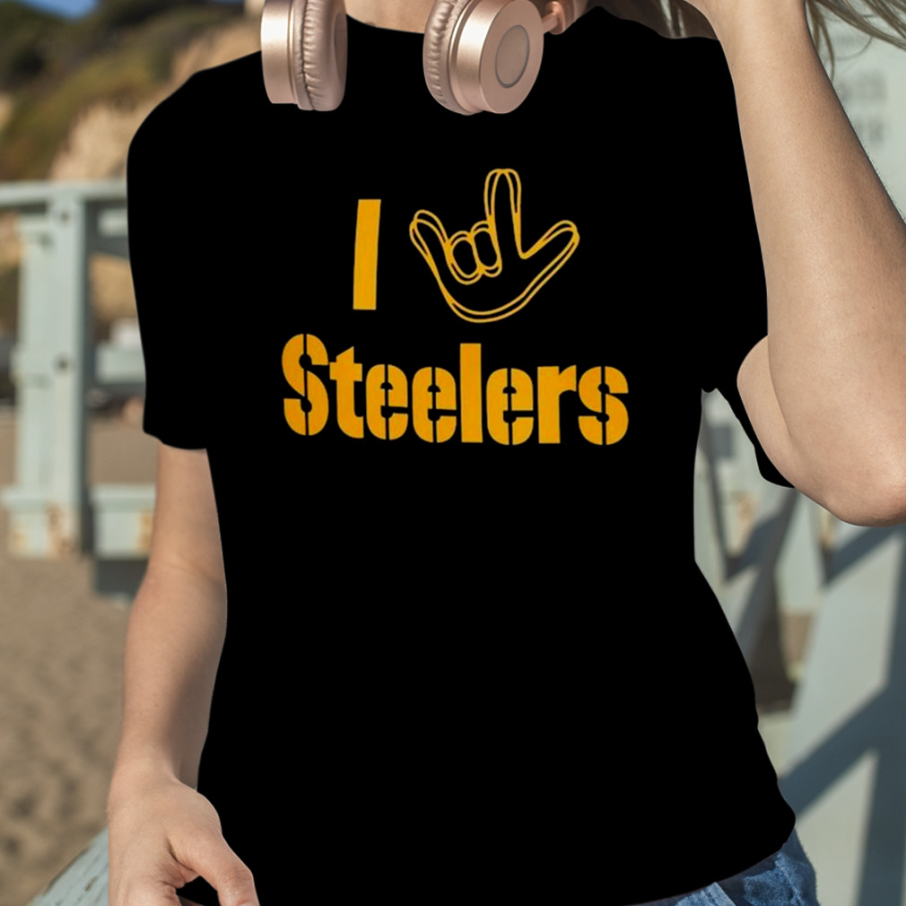 Pittsburgh Steelers The NFL ASL Collection By Love Sign Tri-Blend Shirt -  Guineashirt Premium ™ LLC