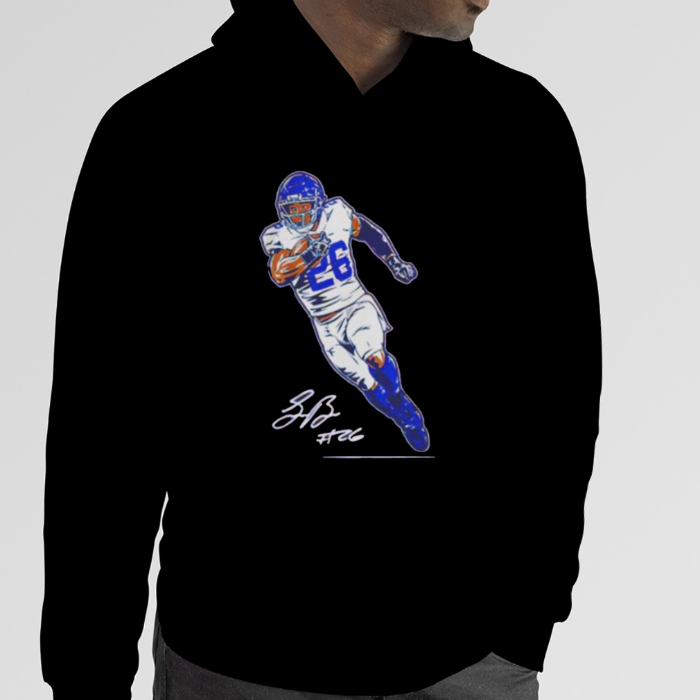 Official Saquon barkley superstar pose signature T-shirt, hoodie