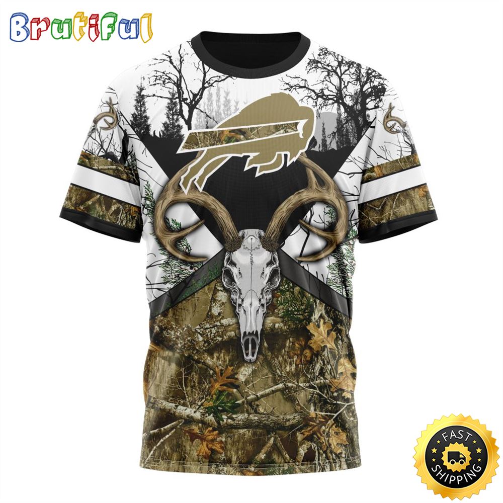 NFL Buffalo Bills 3D T Shirt Punisher Skull Camo Veteran Kits Represent  Your Team