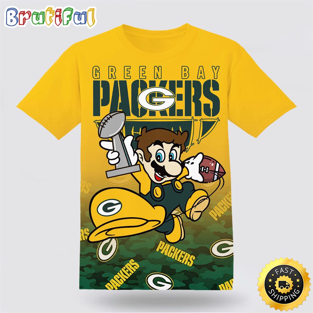 Green Bay Packers Mickey Mouse Summer Hot 3D Hawaiian Shirt