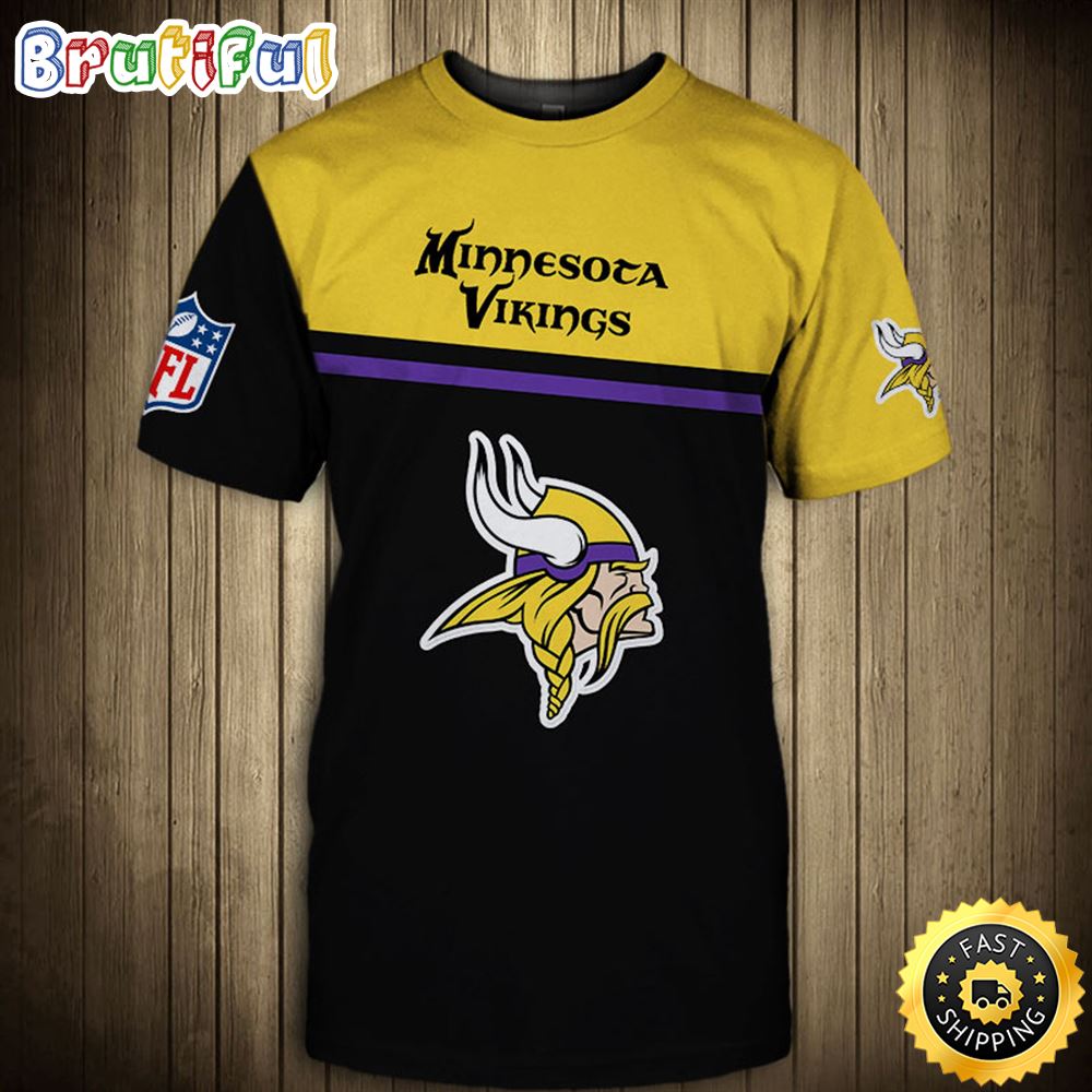 Minnesota Vikings NFL All Over Print 3D T-Shirt