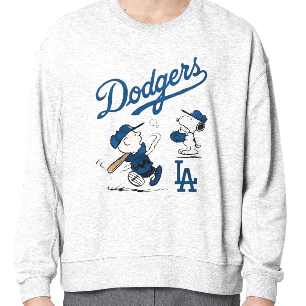 Charlie Brown And Snoopy Playing Baseball Los Angeles Dodgers MLB 2023 Shirt,  hoodie, sweater, long sleeve and tank top