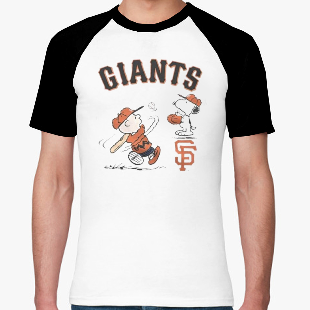 Charlie Brown And Snoopy Playing Baseball San Francisco Giants Mlb 2023  Shirt - Peanutstee