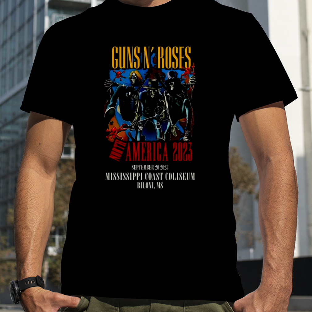 Guns N’ Roses September 20 2023 Mississippi Coast Coliseum Biloxi MS T-Shirt