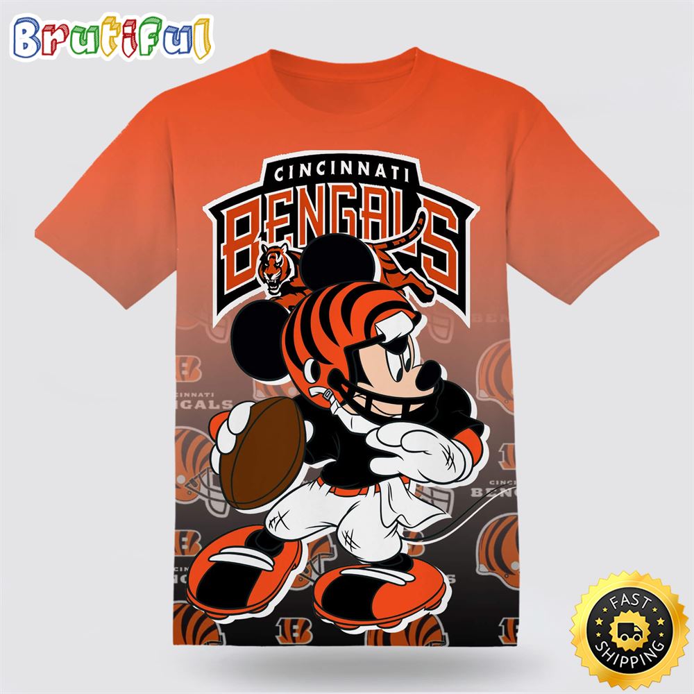 Cincinnati Bengals Mickey Mouse Shirt Nfl