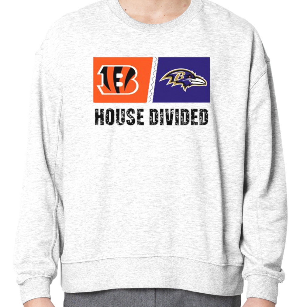 Cincinnati Bengals Vs Baltimore Ravens House Divided Shirt