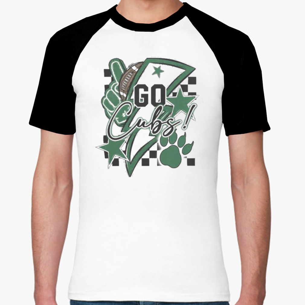 Go Cubs Football Sublimation Green Shirt - Peanutstee