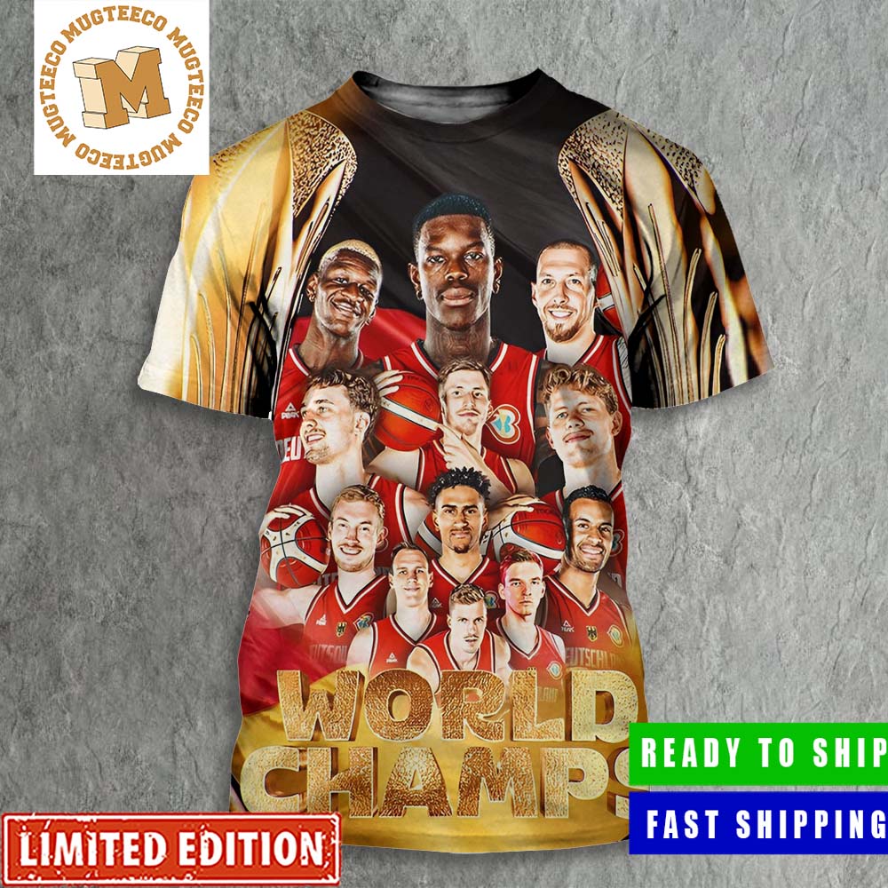 Congrats German Basketball Team First Ever World Champions FIBA Basketball World Cup 2023 Poster All Over Print Shirt