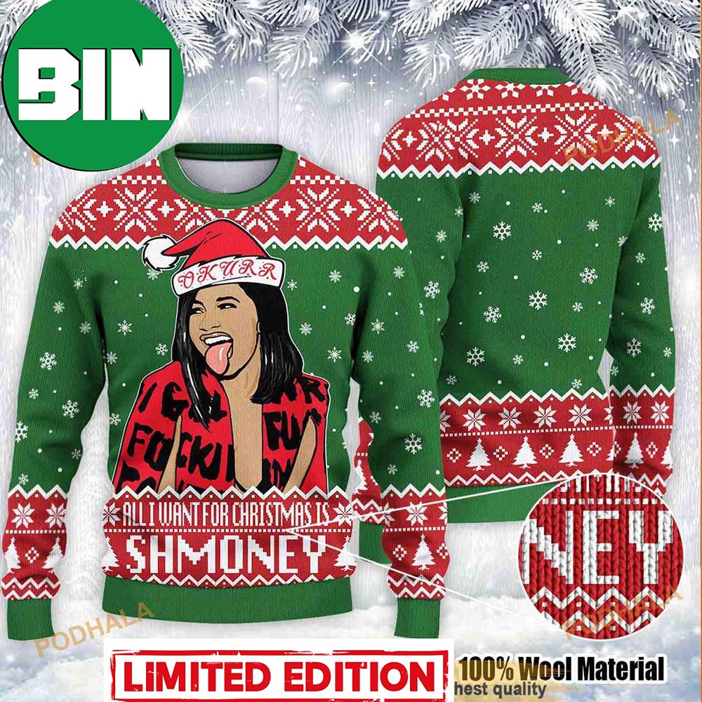 All I Want For Christmas Is Shmoney Christmas 2023 Funny Ugly Sweater