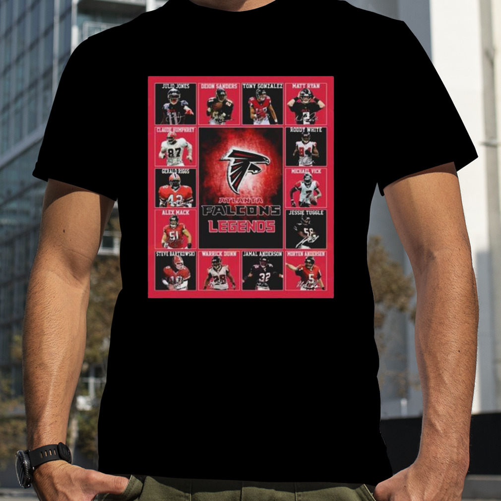 Atlanta Falcons Legends Players 2023 Signatures Shirt - Peanutstee