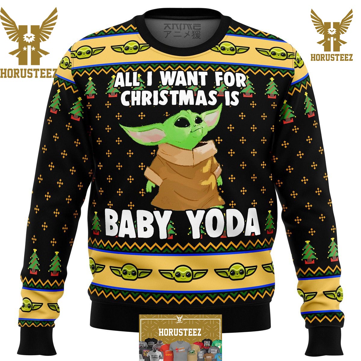 Philadelphia Eagles Baby Yoda Star Wars American Ugly Christmas Sweater  Pattern Hawaiian Shirt