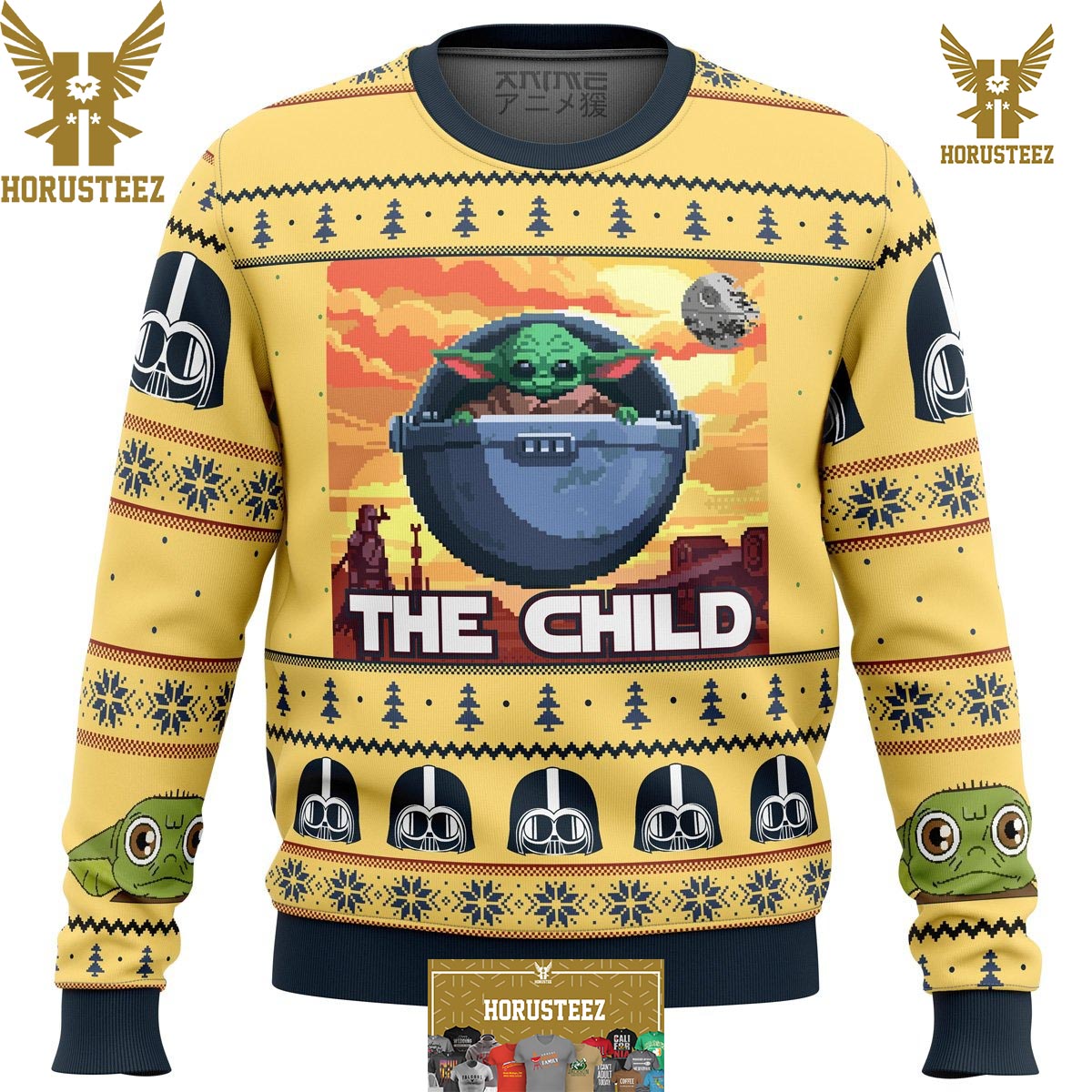 San Francisco 49ers Baby Yoda Star Wars NFL Ugly Christmas Sweater - Tagotee