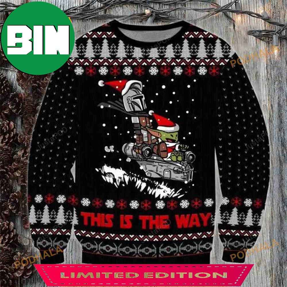 Baby Yoda This Is The Way Star Wars Christmas Ugly Sweater