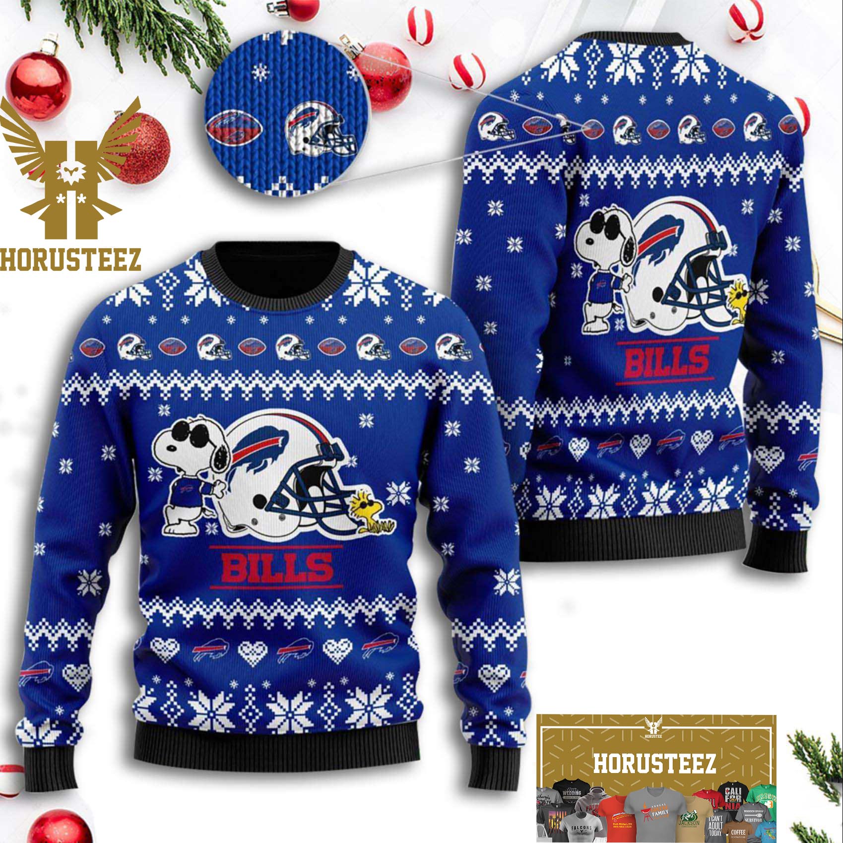 La Chargers Nfl Custom Name Number Ugly Christmas Sweater - Shibtee Clothing