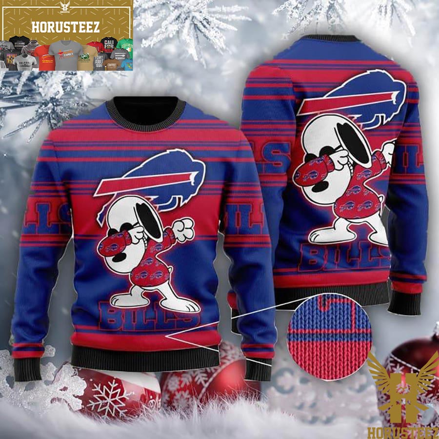 Christmas Gift Buffalo Bills Christmas Snowflakes Pattern 3D Ugly Christmas  Sweater For Men And Women