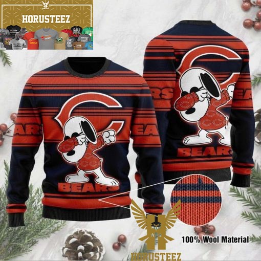 Christmas Gift Chicago Bears Christmas Snowflakes Pattern 3D Ugly Christmas  Sweater For Men And Women