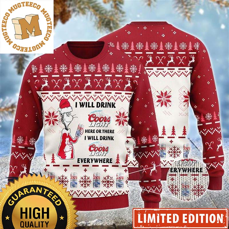 Coors Light Beers Lover Cute Gift Ugly Christmas Sweater Christmas Gift  Ideas - Limotees