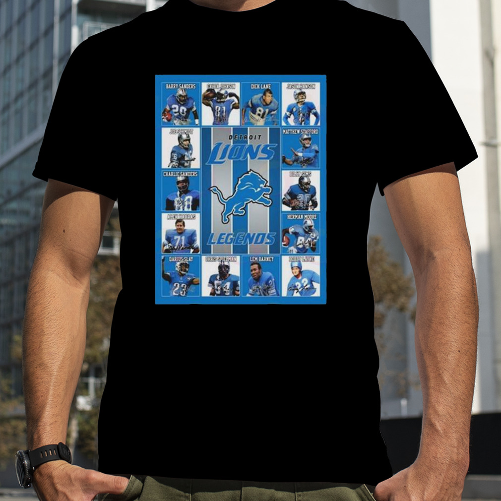 Detroit Lions Legends Signatures 2023 T-shirt,Sweater, Hoodie, And